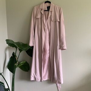 ASOS pink trench coat